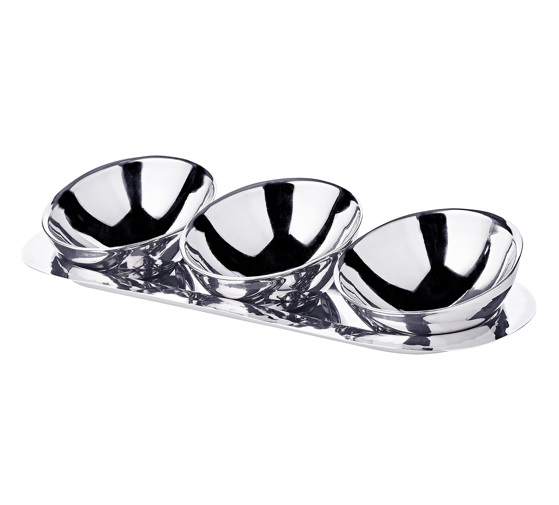 edzard-asti-schalen-set-3tlg-edelstahl-mit-tablett image 1