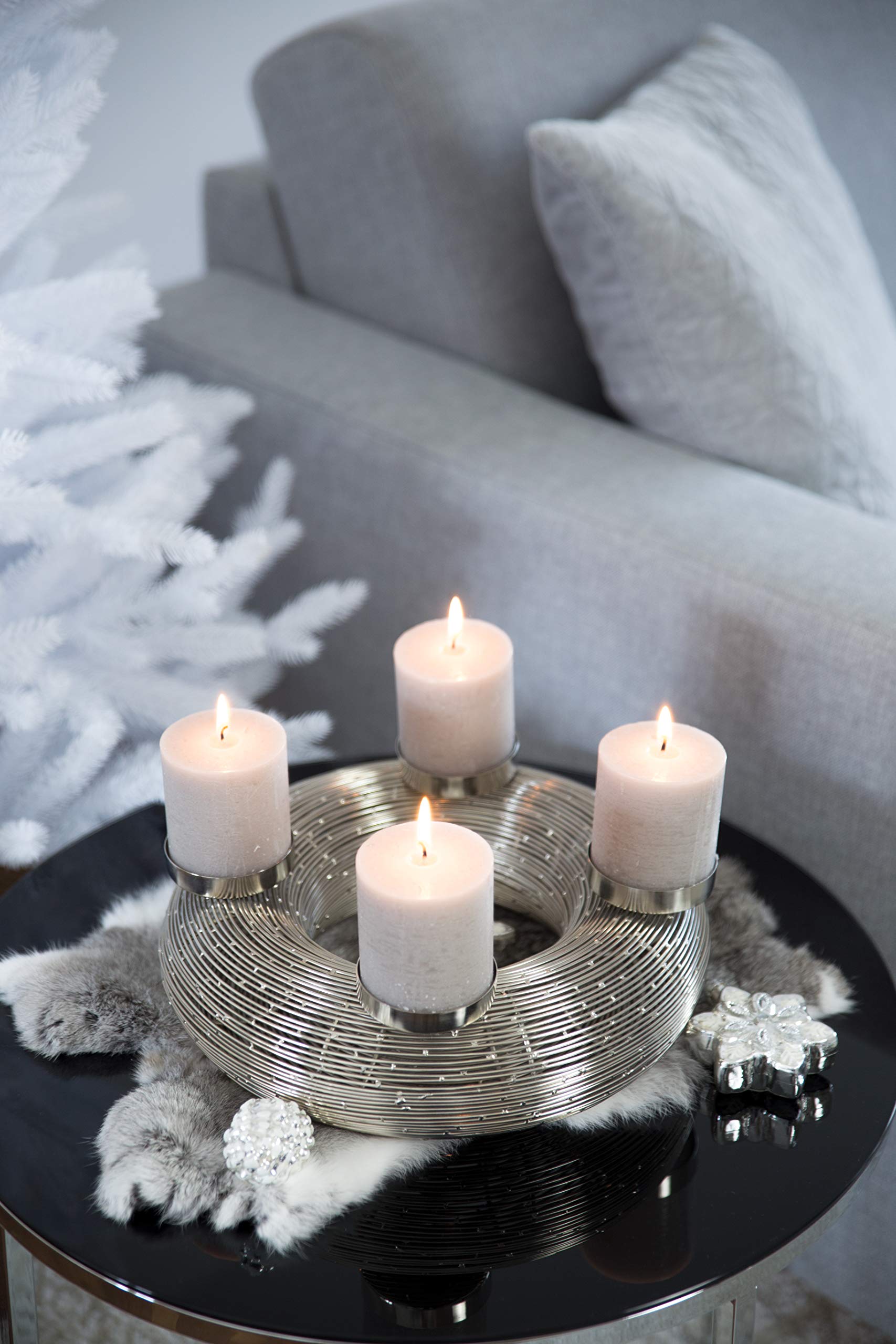 edzard-milano-verona-adventskranz-30-cm-edelstahl image 5