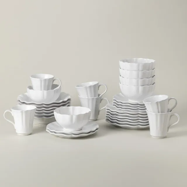 costa-nova-rosa-geschirrset-30-teilig-wei-mit-becher image 1