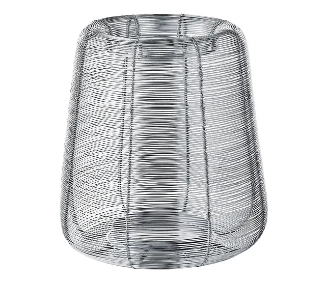 edzard-kurt-windlicht-edelstahl-gitter-h-29-cm-vernickelt image 1