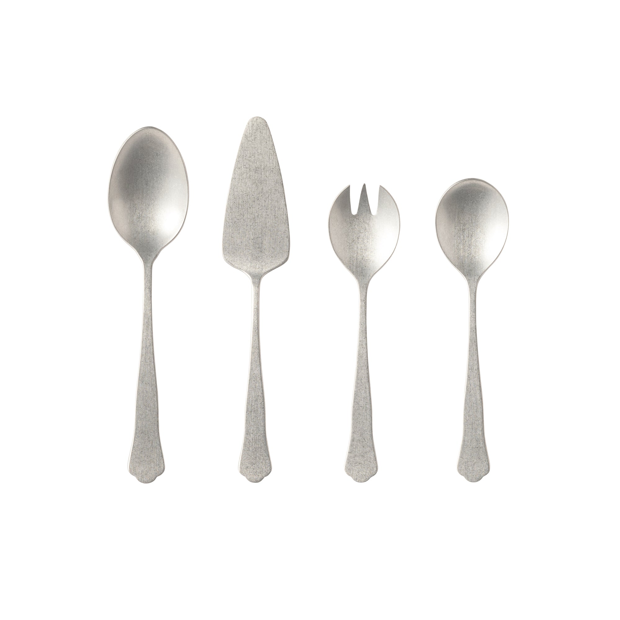 costa-nova-prado-servierset-4-teilig-edelstahl-vintage-silber image 1