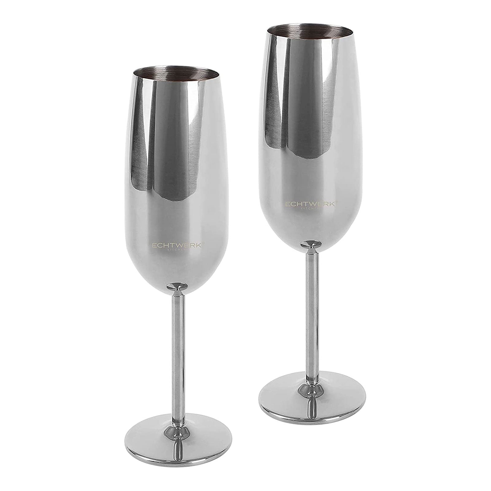 echtwerk-wine-dining-sektkelche-edelstahl-2tlg-250ml-silber image 1