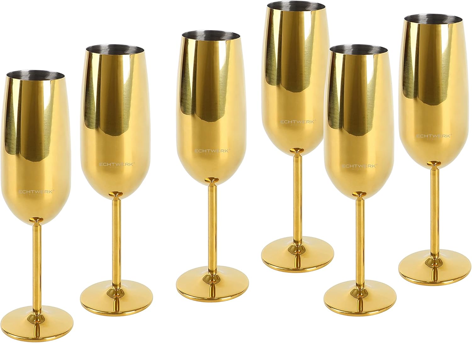 echtwerk-wine-dining-sektkelche-edelstahl-6-tlg-250-ml-silber image 6
