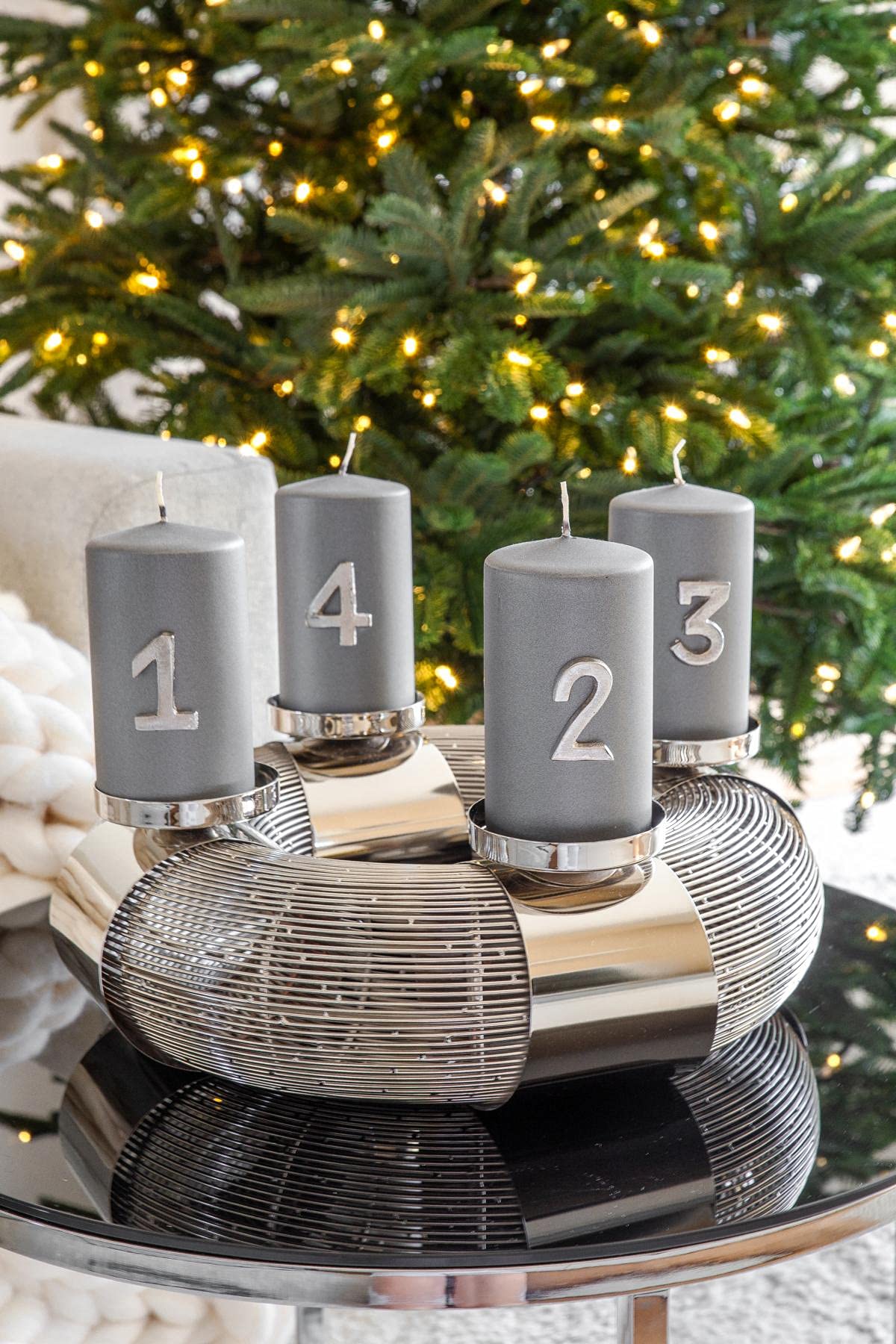 edzard-milano-kerzenstecker-advent-4er-set-silber-zahlen image 3