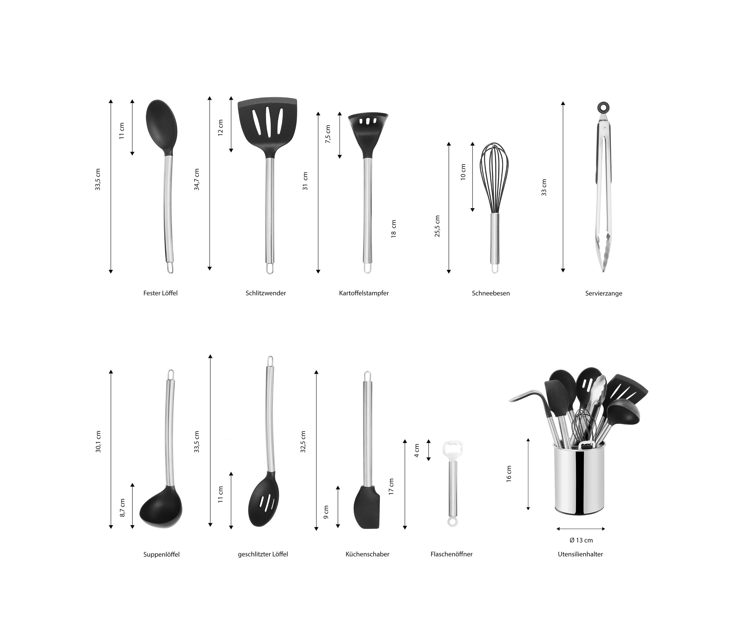 echtwerk-k-chenhelfer-set-10tlg-silikon-silber-antihaft image 3