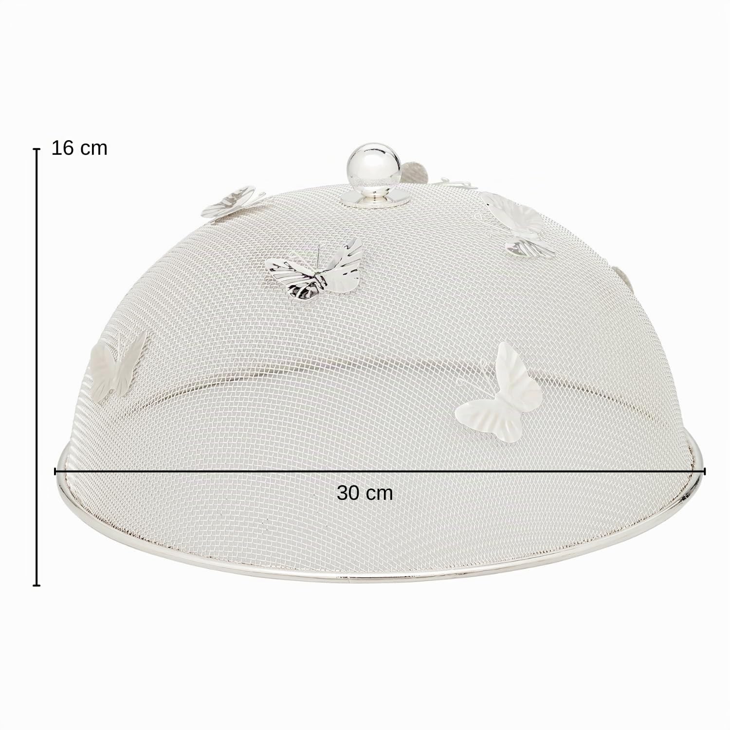 edzard-faden-butterfly-schutzhaube-30-cm-versilbert-h-16-cm image 3