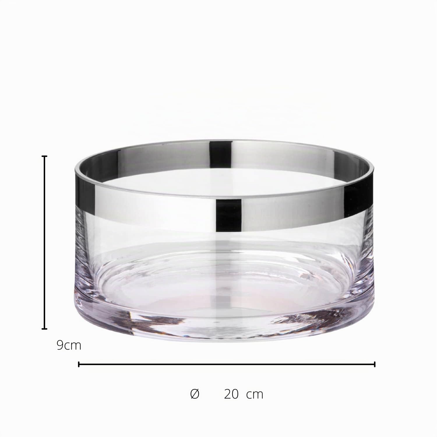 edzard-grit-schale-kristallglas-20-cm-platinrand image 3