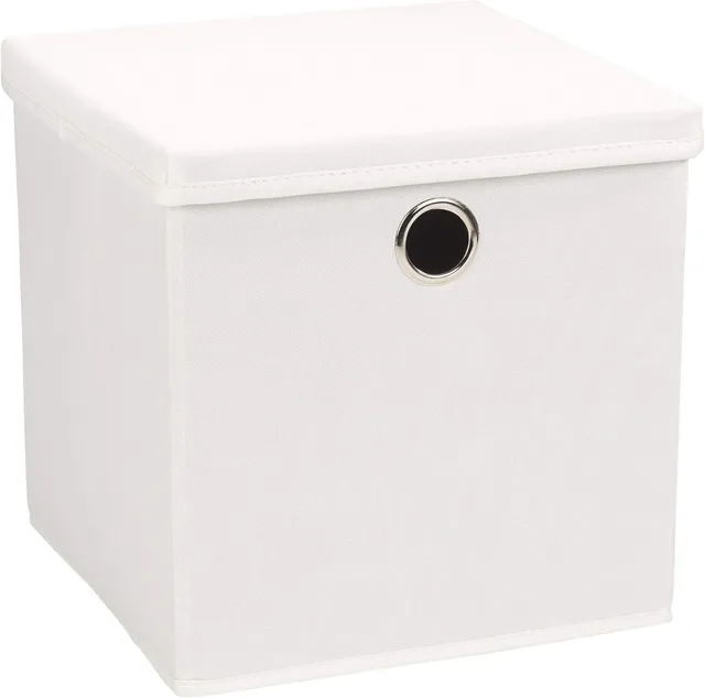 echtwerk-aufbewahrung-aufbewahrungsbox-mit-deckel-wei-faltbar-20-kg image 1