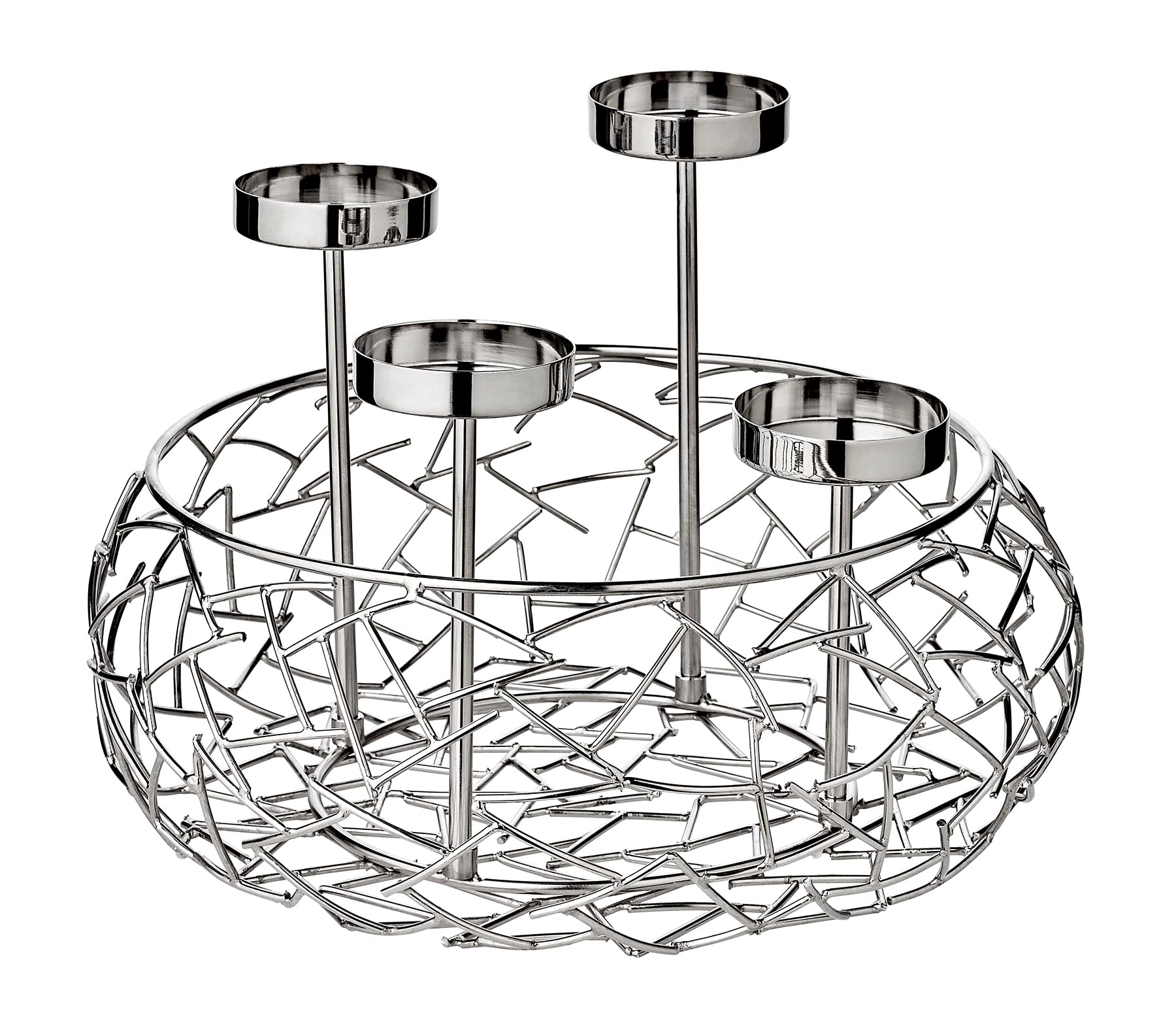 edzard-milano-adventskranz-edelstahl-30-cm-silber image 2