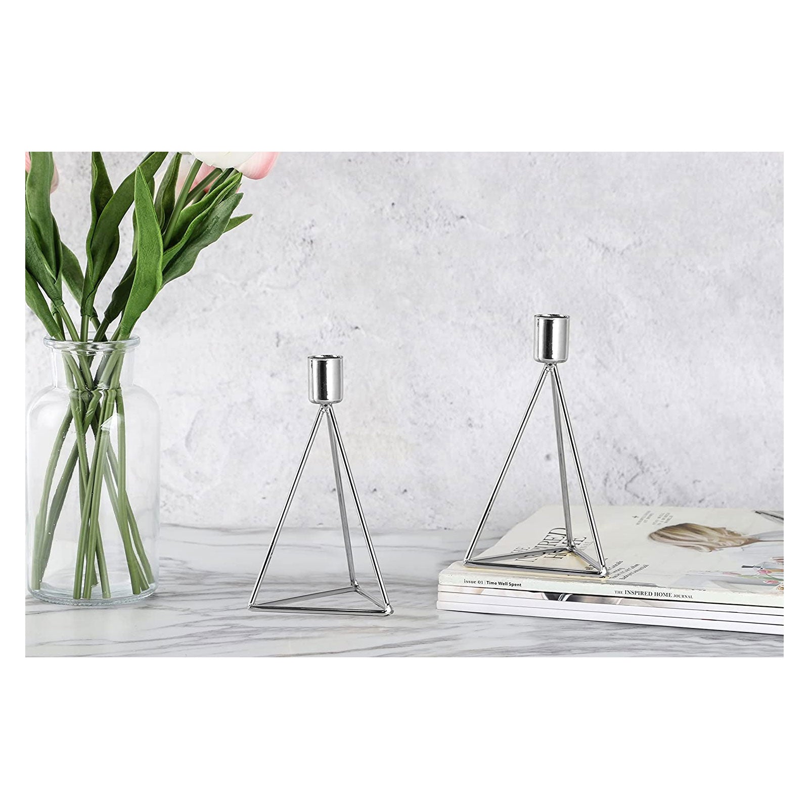 echtwerk-modern-small-kerzenhalter-2-tlg-metall-geometrisch image 4
