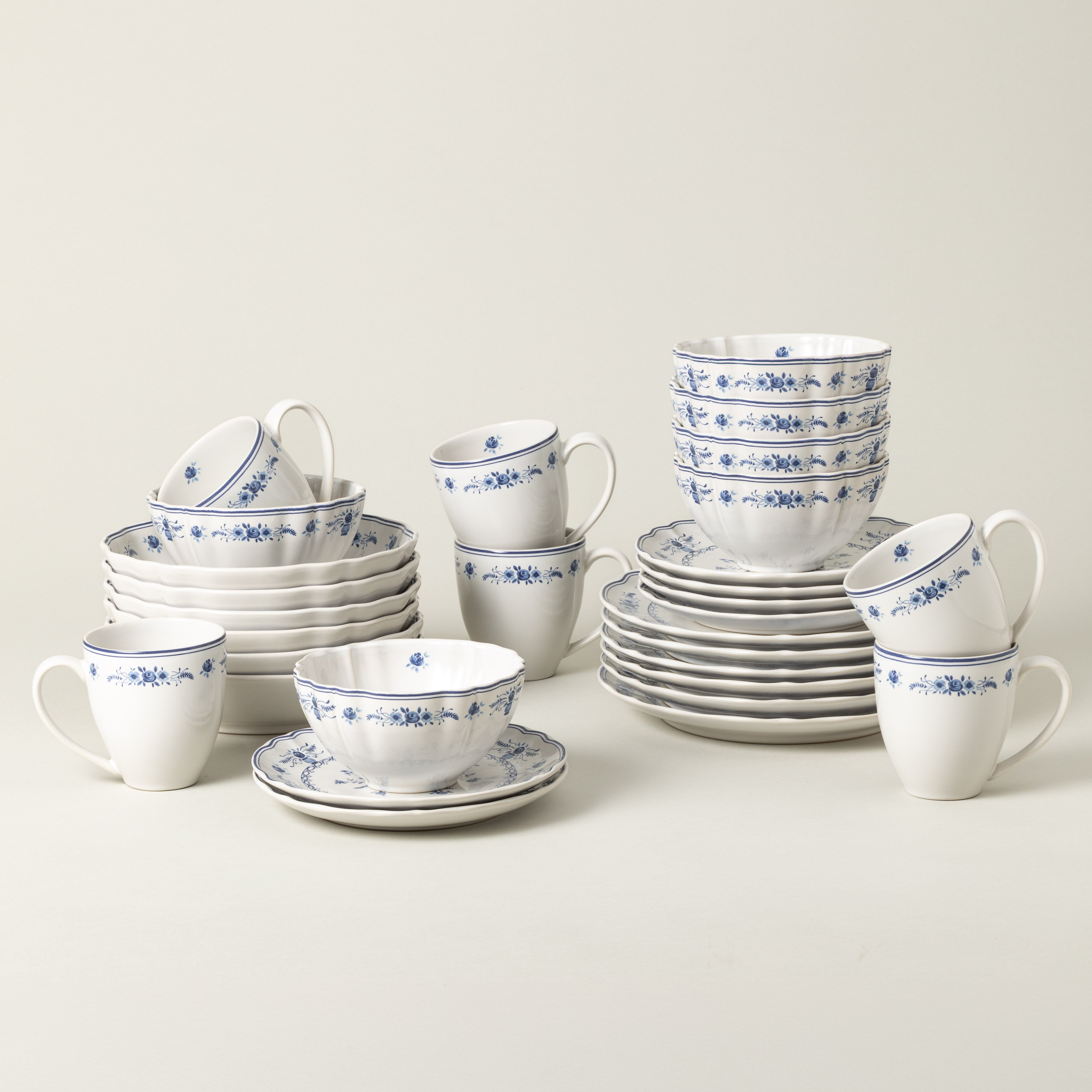 costa-nova-vila-geschirrset-wei-blau-30-teilig-mit-becher image 1