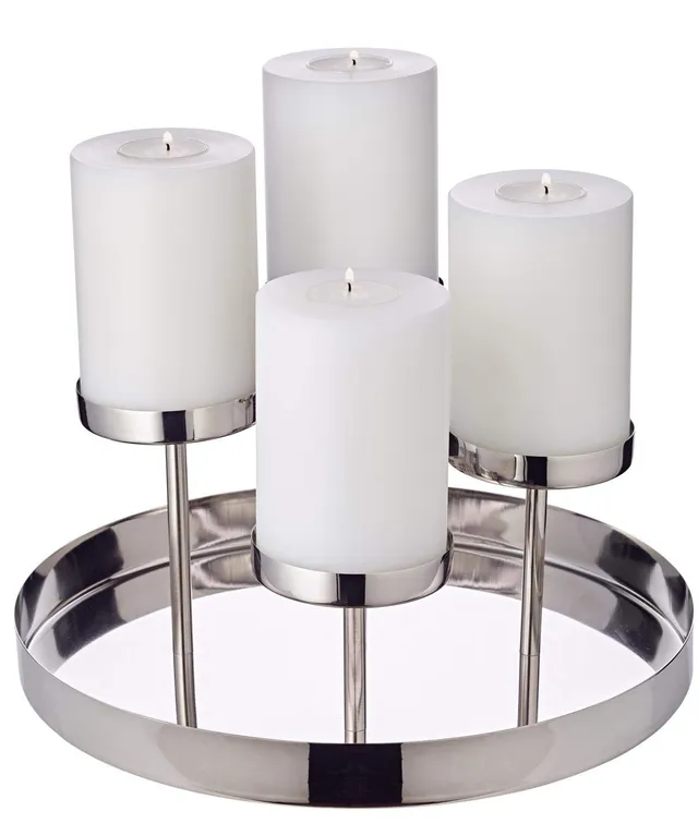 edzard-milano-adventskranz-marbella-31-cm-edelstahl image 1