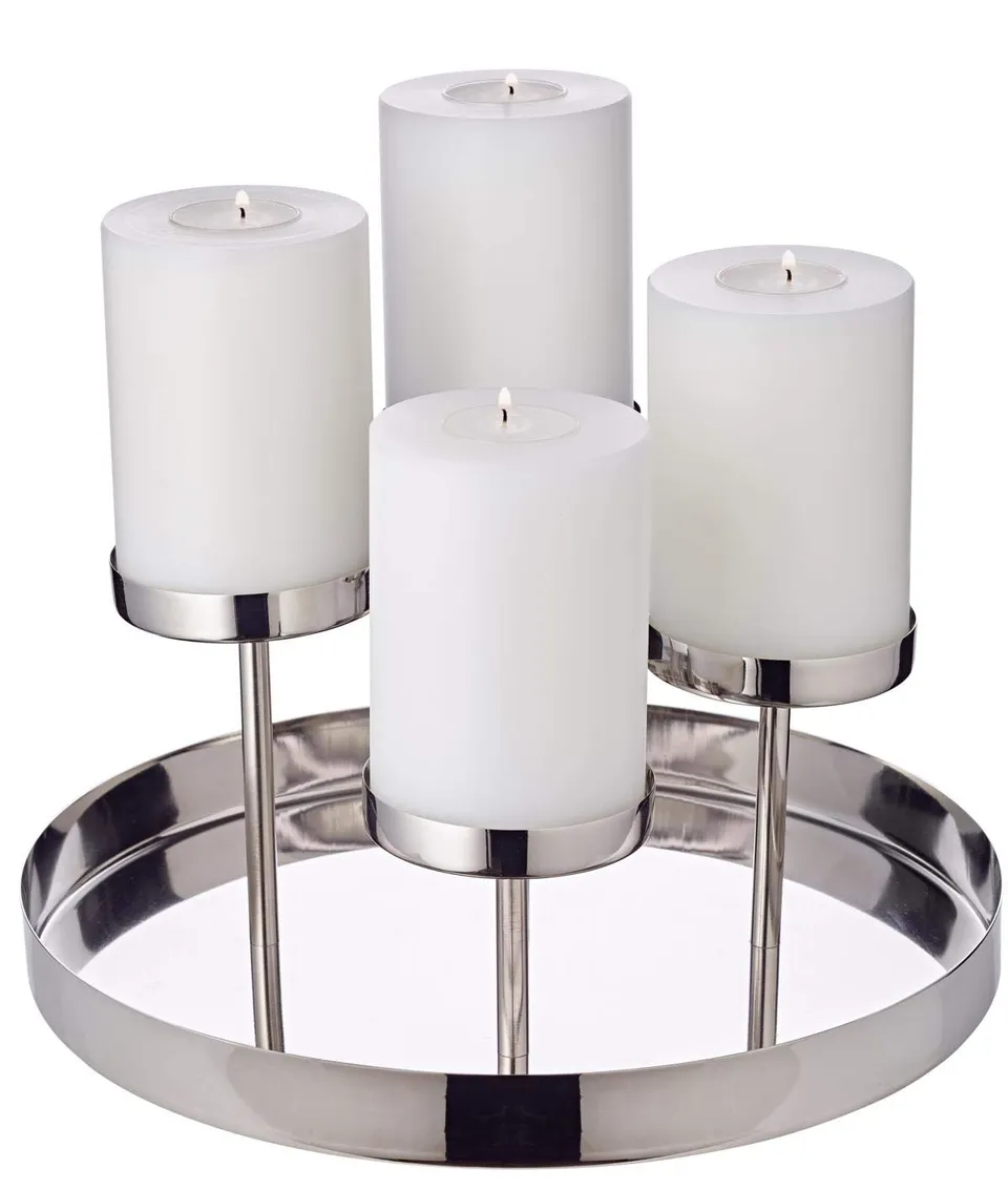 edzard-milano-adventskranz-marbella-31-cm-edelstahl image 1