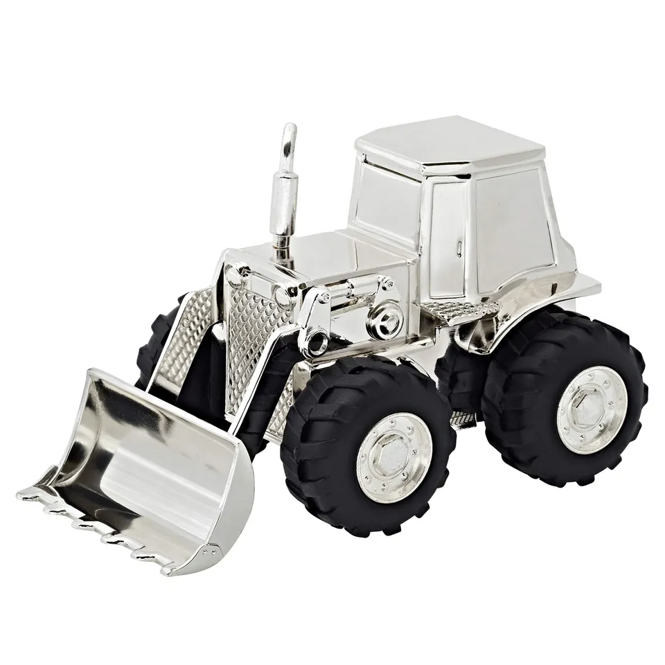 edzard-bert-traktor-spardose-versilbert-9-cm image 1