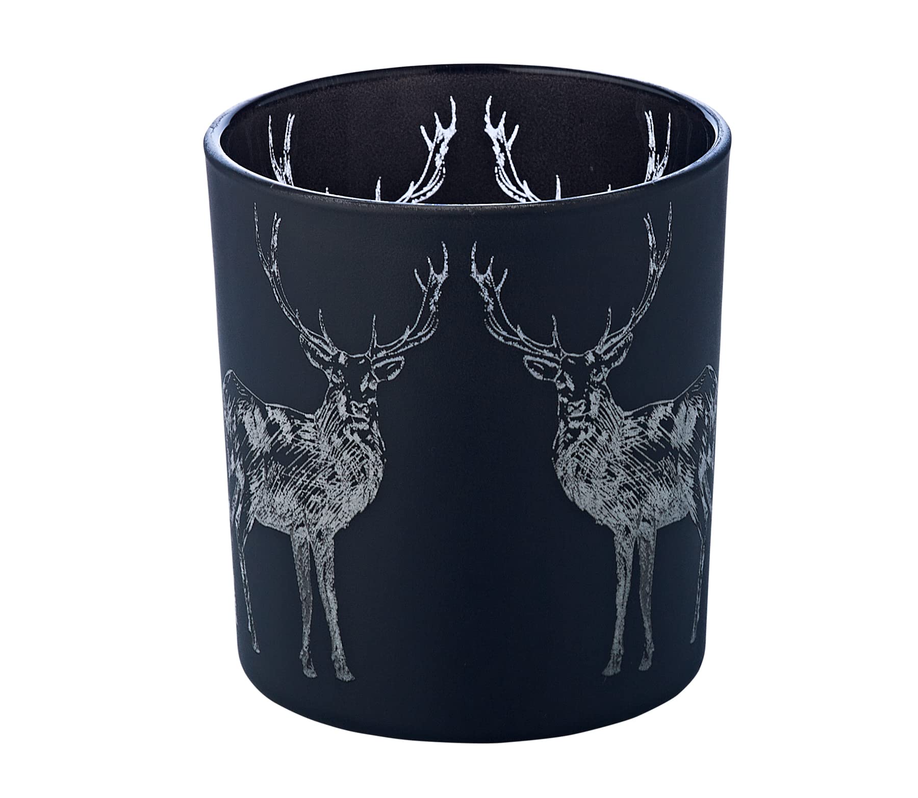 edzard-fancy-tiu-teelichtglas-2er-set-hirsch-matt-schwarz-8-cm image 4
