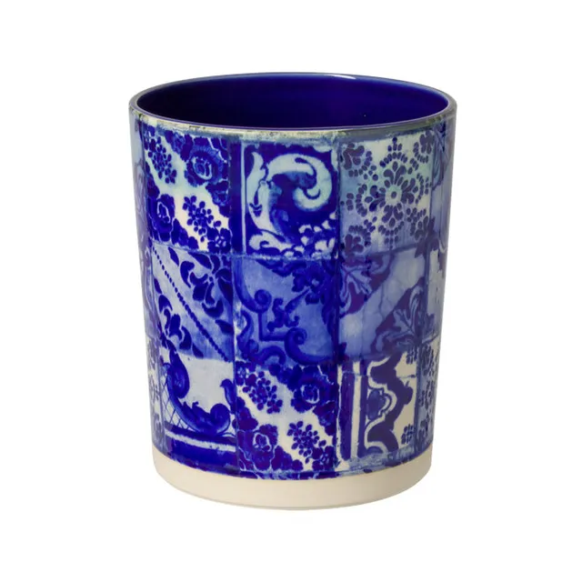 costa-nova-lisboa-bath-papierkorb-tile-azul-steinzeug-rund image 1
