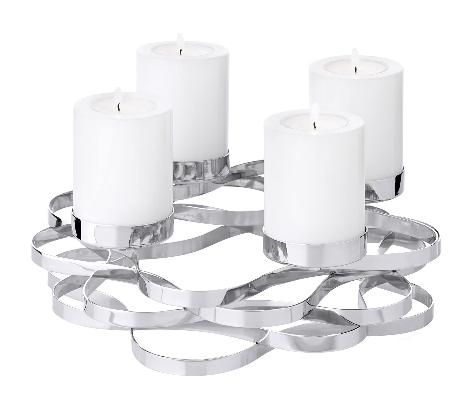 edzard-alita-adventskranz-edelstahl-silber-25-cm-6-cm image 1