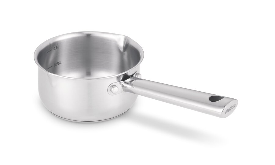 beka-cicla-stieltopf-12-cm-chrom-edelstahl-ausguss image 1