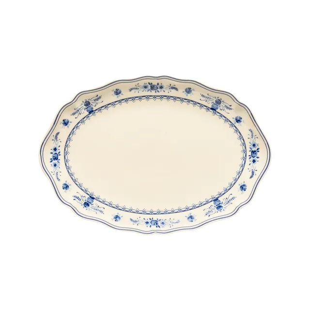 costa-nova-vila-servierplatte-oval-beige-blau-steingut image 1