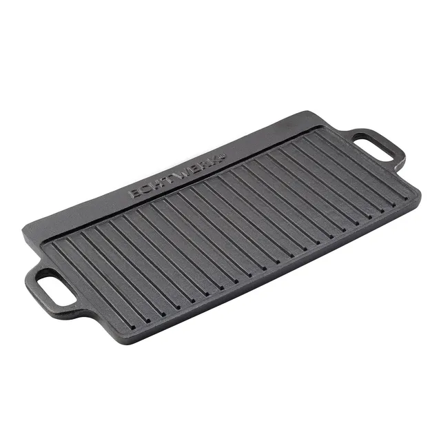 echtwerk-bbq-kochen-grillplatte-gusseisen-emaille-big-2-griffe image 1