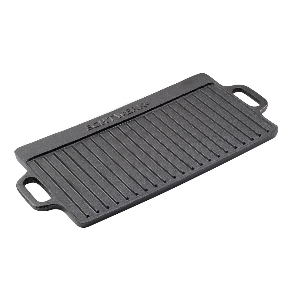 echtwerk-bbq-kochen-grillplatte-gusseisen-emaille-big-2-griffe image 1