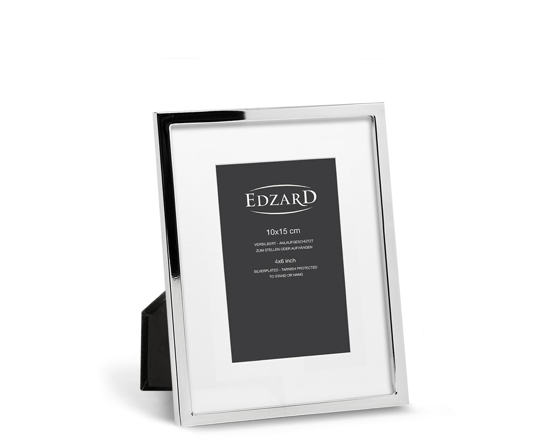 edzard-rivoli-bilderrahmen-10x15-passepartout-versilbert image 1