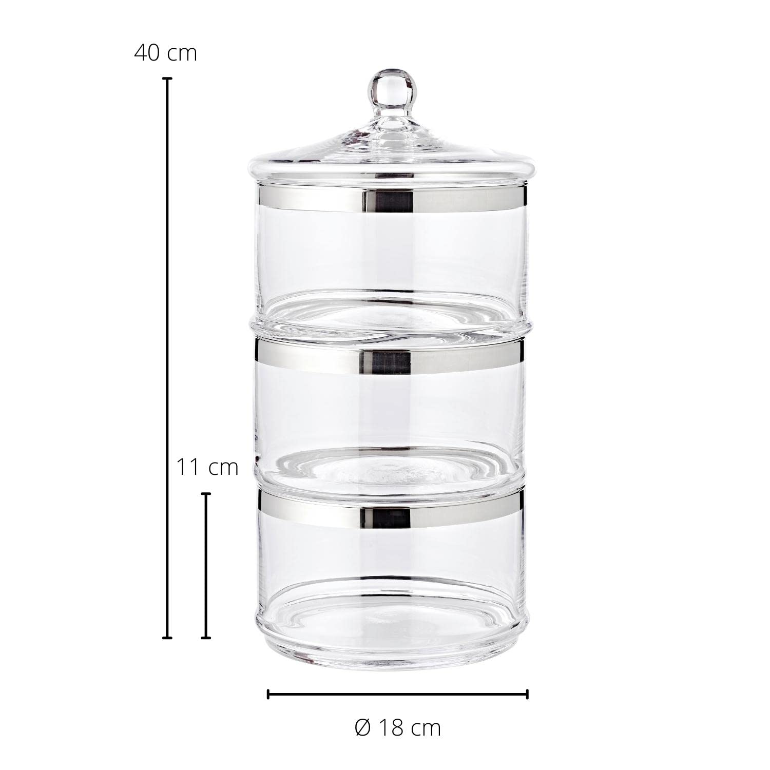 edzard-mista-glasdose-vigo-3-st-ckig-kristallglas-platin image 2