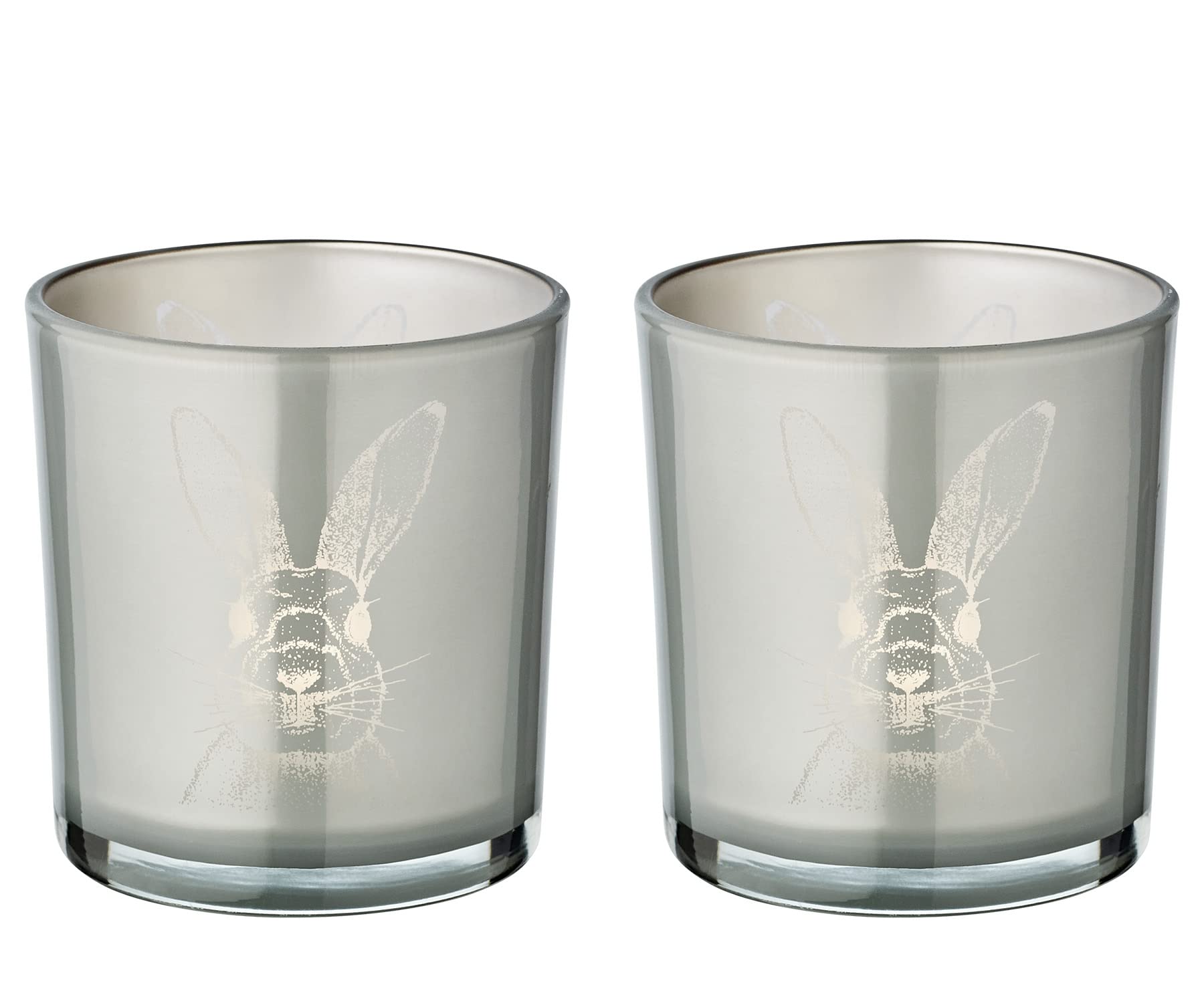 edzard-fancy-teelichtglas-hase-2er-set-grau-8-cm image 1