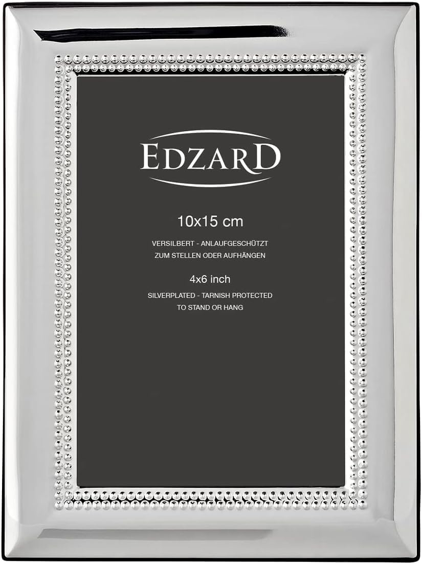 edzard-turin-bilderrahmen-10x15-cm-versilbert-perlenrand image 2