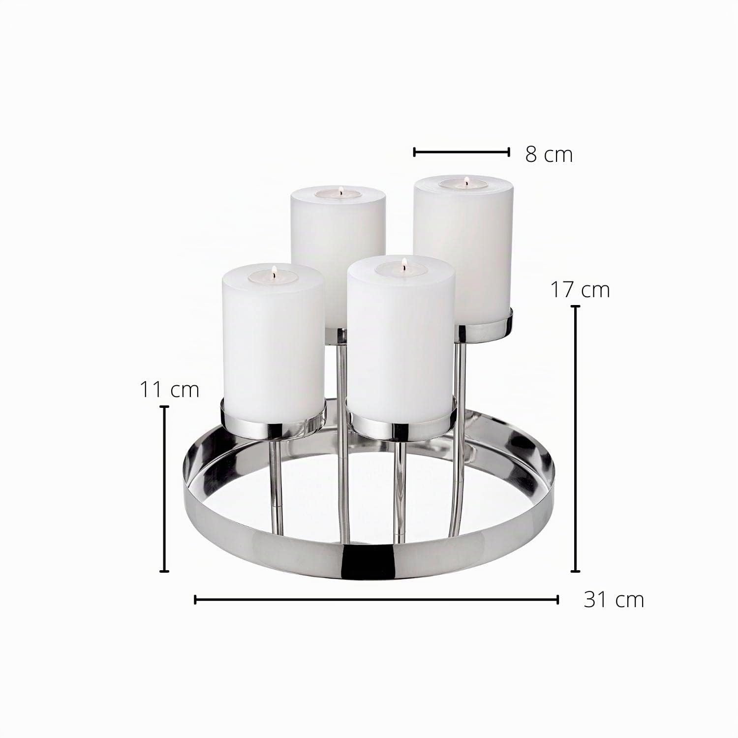 edzard-milano-adventskranz-marbella-31-cm-edelstahl image 6