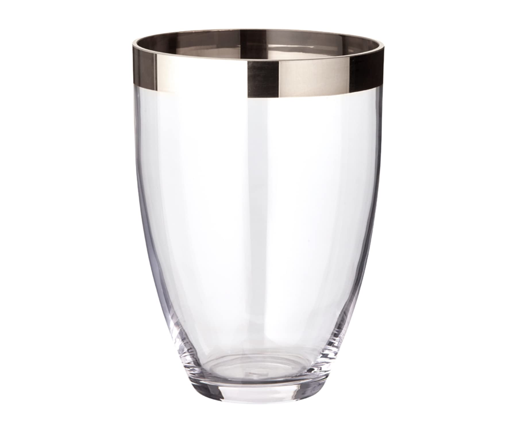 edzard-charlotte-vase-kristallglas-20-cm-platinrand image 1
