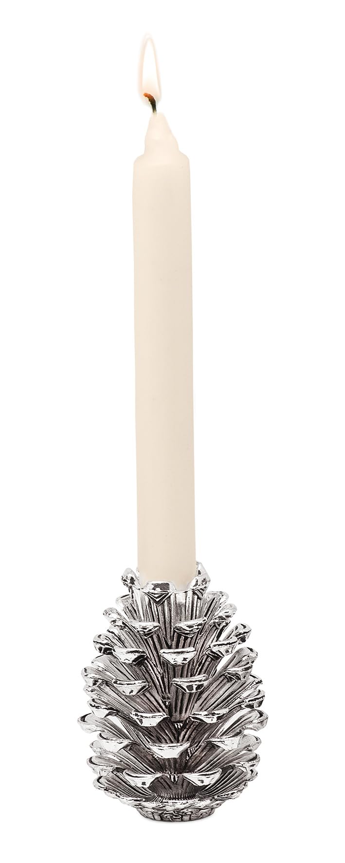 edzard-kingston-zapfen-kerzenleuchter-9-cm-silber-stabkerze image 6