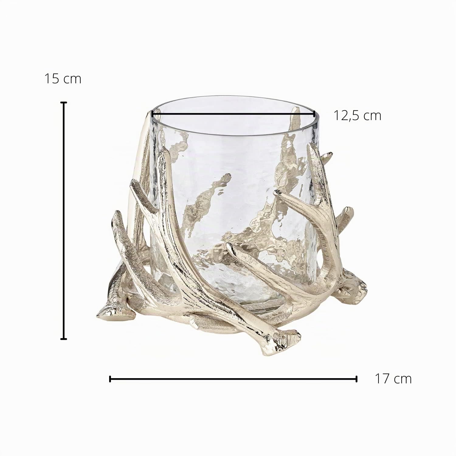 edzard-kingston-windlicht-geweih-glas-h-15-cm-17-cm-vernickelt image 3