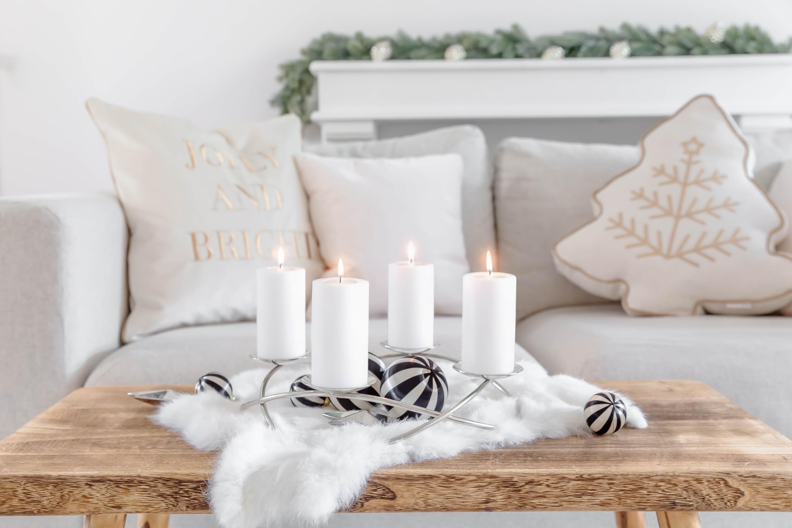 edzard-milano-alloa-adventskranz-33-cm-edelstahl image 2