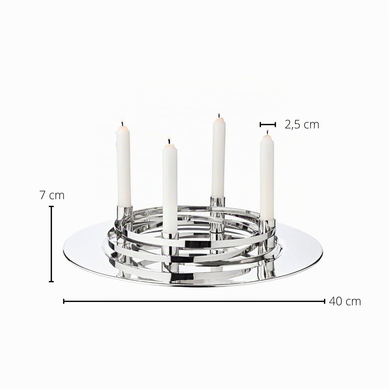 edzard-avia-adventskranz-edelstahl-silber-39cm-rund image 3