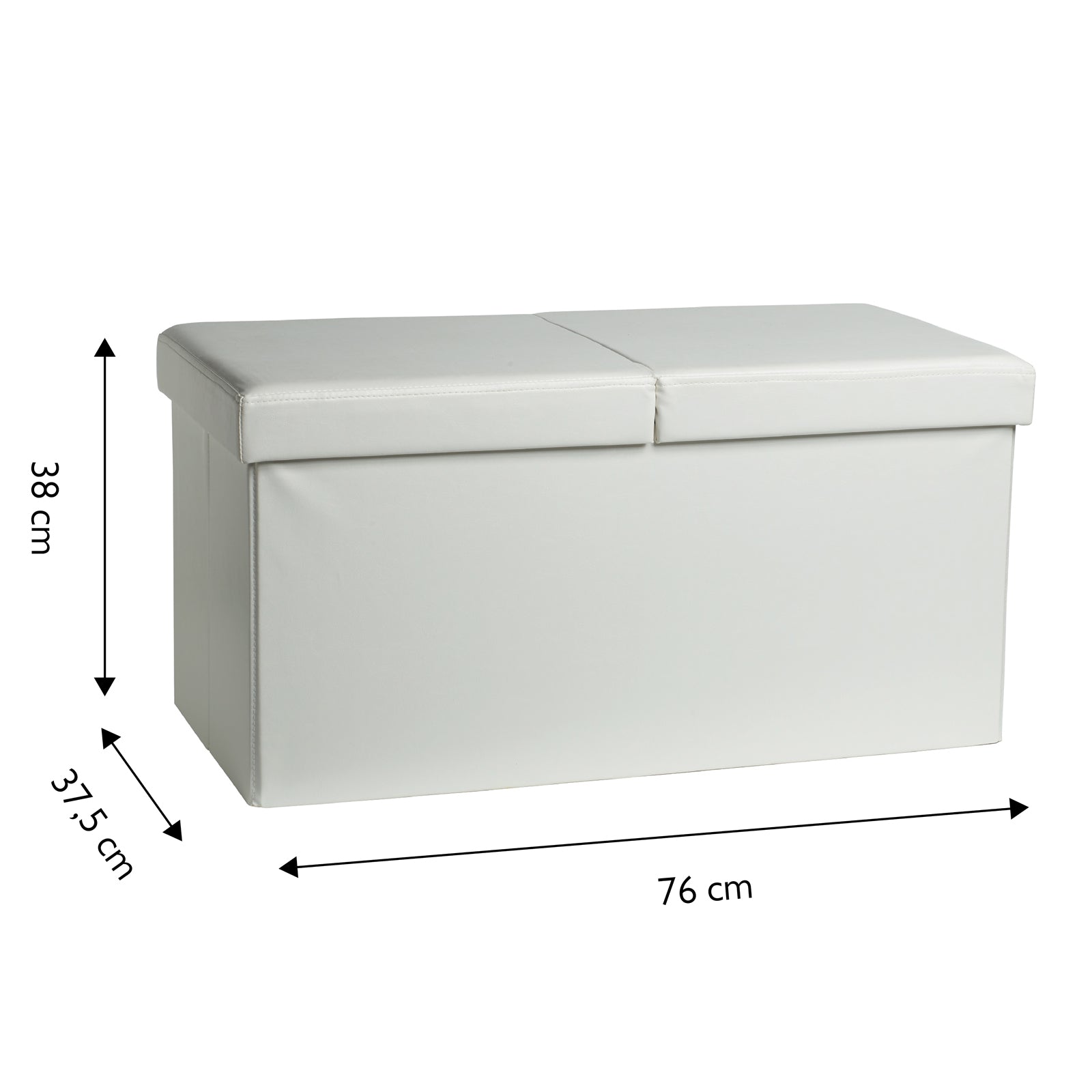 echtwerk-flex-sitzbank-polsterbank-kunstleder-76-cm-wei image 4