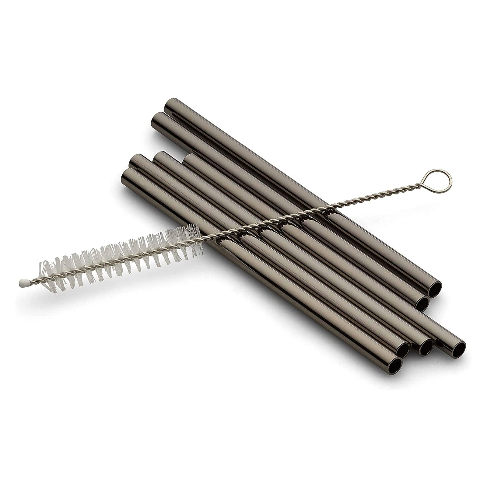 echtwerk-trinkhalme-edelstahl-7-tlg-schwarz-mit-b-rste image 3