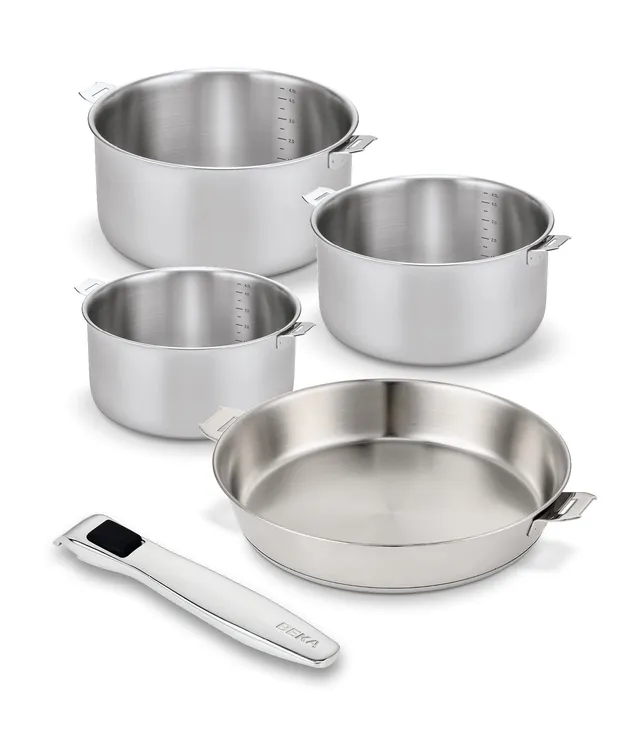 beka-evolution-topfset-5-teilig-chrom-abnehmbarer-griff-28-cm image 1