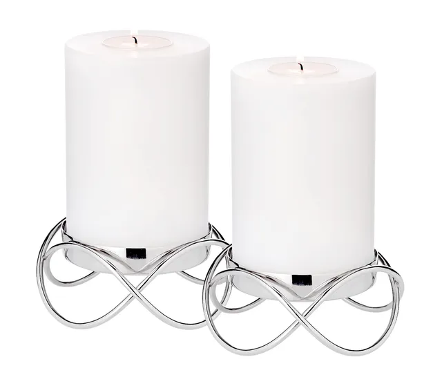 edzard-bastia-kerzenhalter-2er-set-edelstahl-13-cm image 1