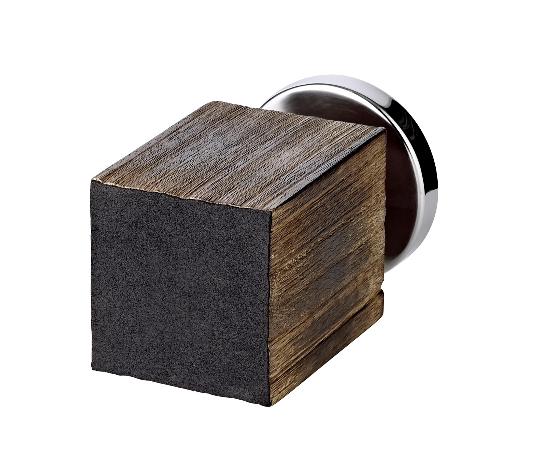 edzard-meo-windlicht-31-cm-edelstahl-holz-glas image 3