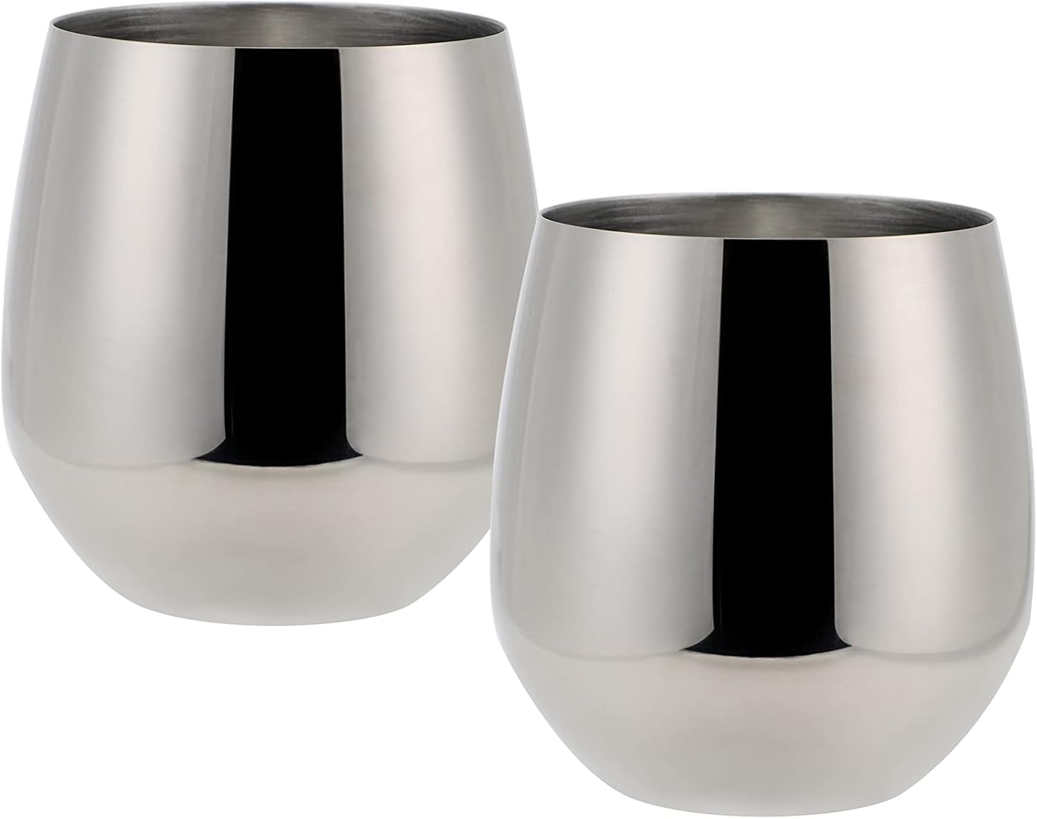 echtwerk-wine-weingl-ser-set-2-tlg-edelstahl-500-ml-silber image 1