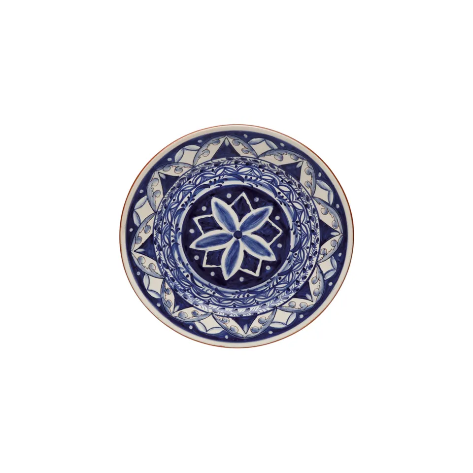 costa-nova-alentejo-terracotta-dessertteller-blau-wei image 1