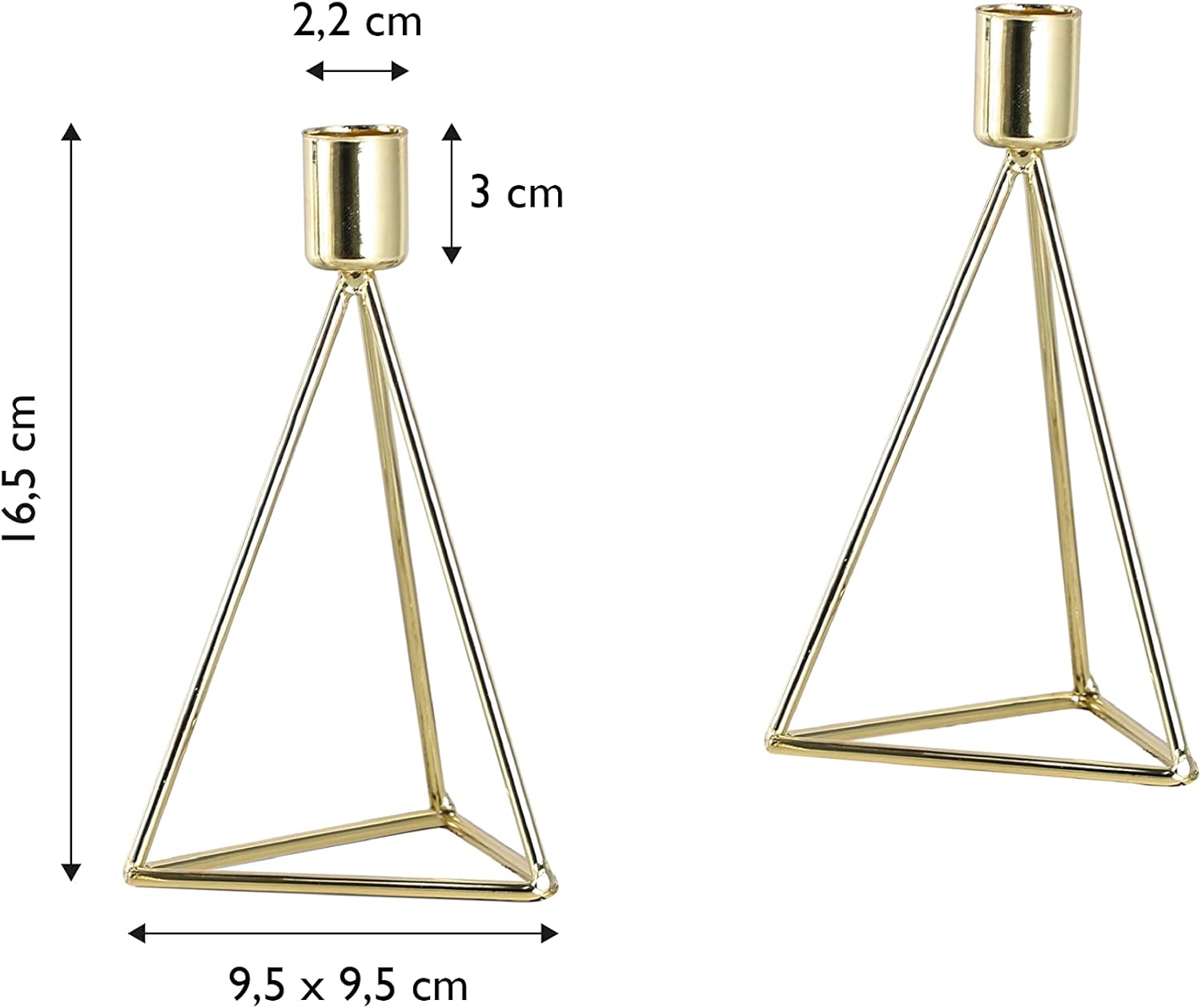echtwerk-modern-small-kerzenhalter-2-tlg-metall-geometrisch image 7