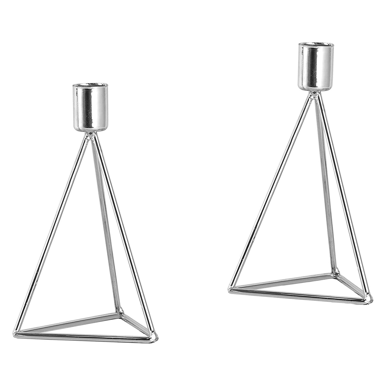 echtwerk-modern-small-kerzenhalter-2-tlg-metall-geometrisch image 1