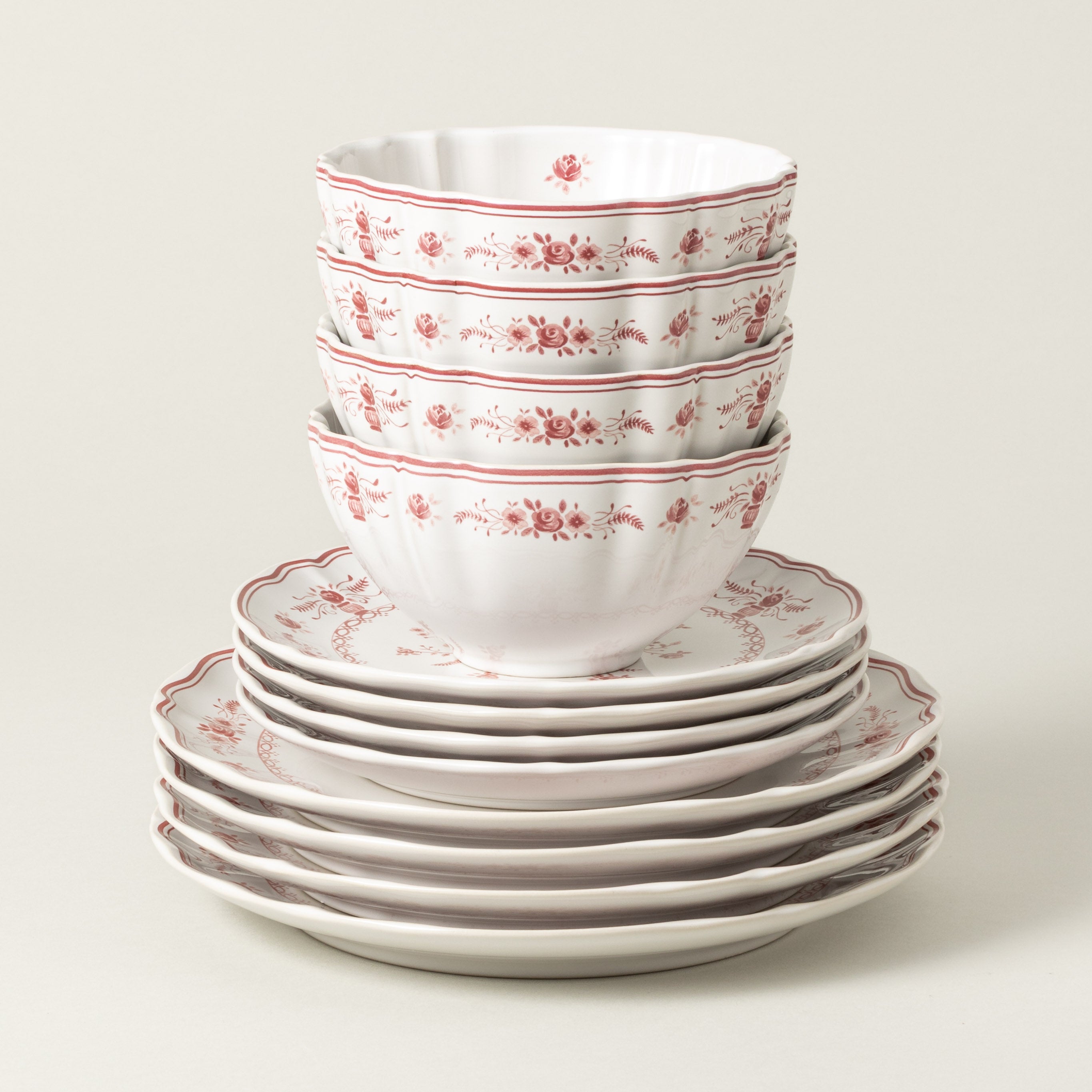 costa-nova-vila-tafelservice-wei-rot-12-tlg-mit-glas image 1
