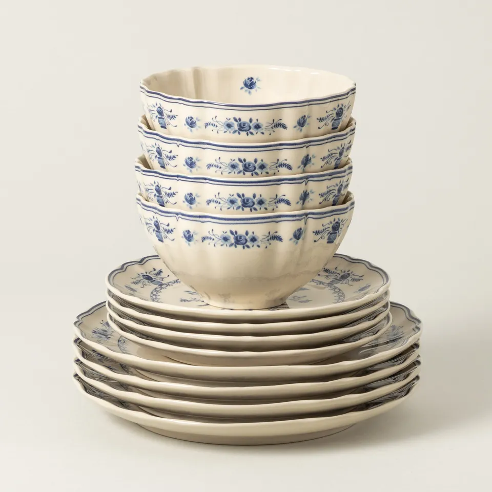 costa-nova-vila-12-tlg-tafelservice-beige-blau-mit-schale image 1