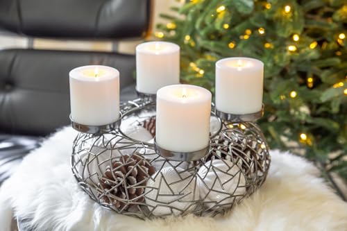 edzard-milano-adventskranz-edelstahl-dunkel-vernickelt-34-cm image 8