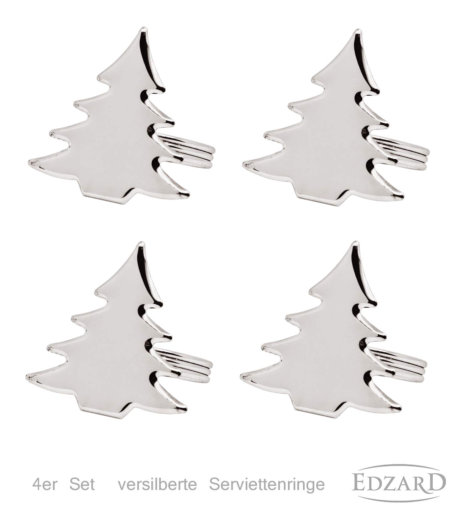 edzard-madrid-serviettenring-tannenbaum-4er-set-silber image 2
