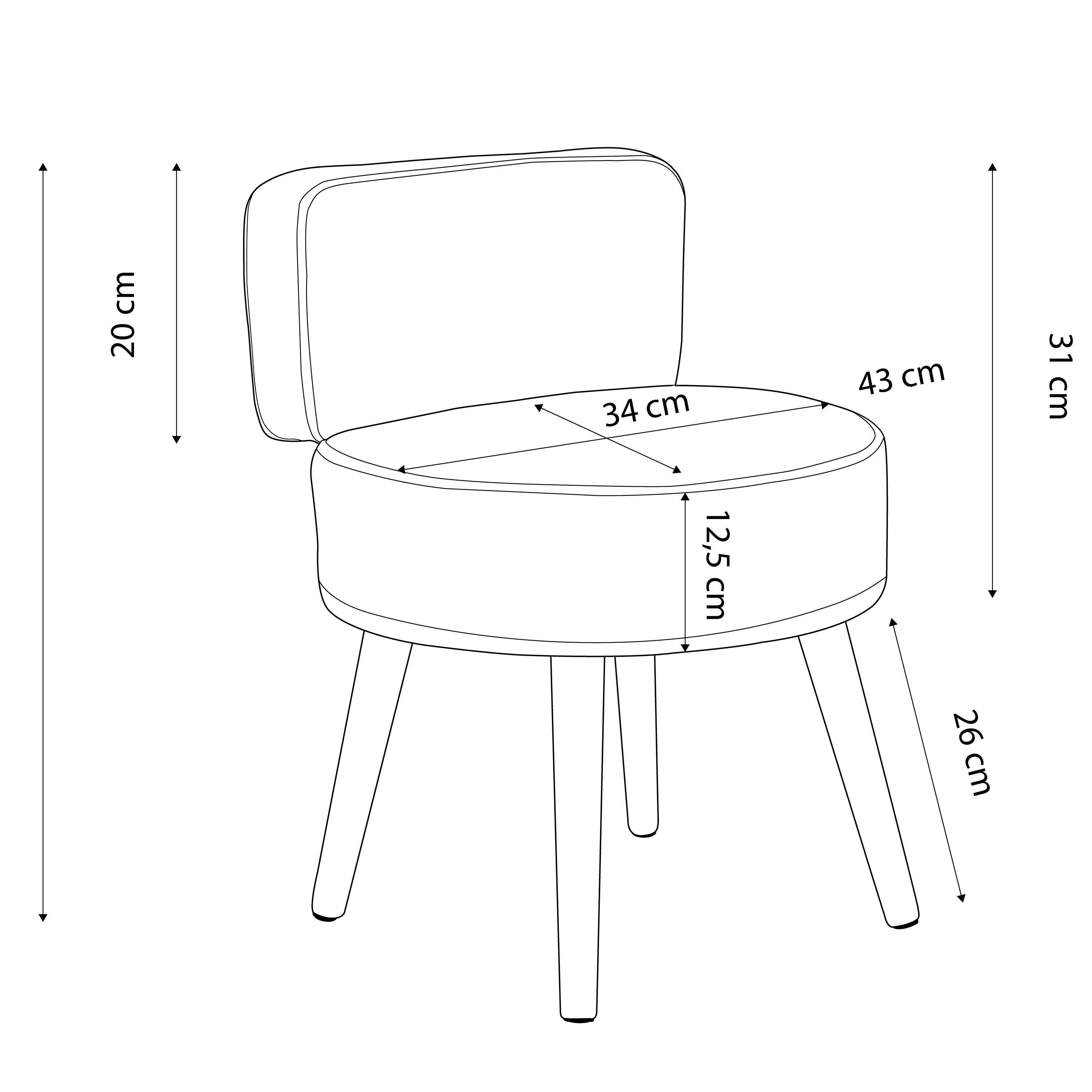 echtwerk-milo-sessel-hocker-taupe-kleiner-polstersessel-schaumstoff image 3