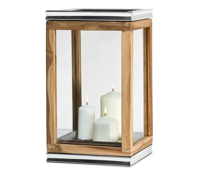 edzard-dubai-laterne-44-cm-teakholz-braun-bodenlaterne image 1